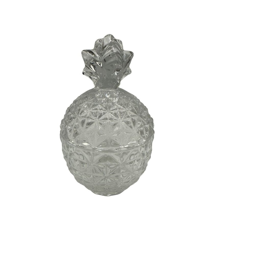 Shannon Crystal By Godinger Pineapple Box Handcrafted Decorative Piece Glass